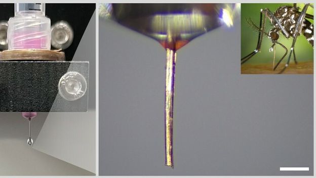 Rilo komarca korišteno kao mlaznica za 3D printanje