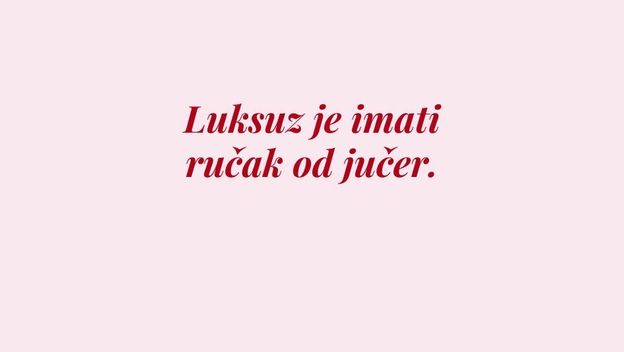 Što je za vas luksuz?
