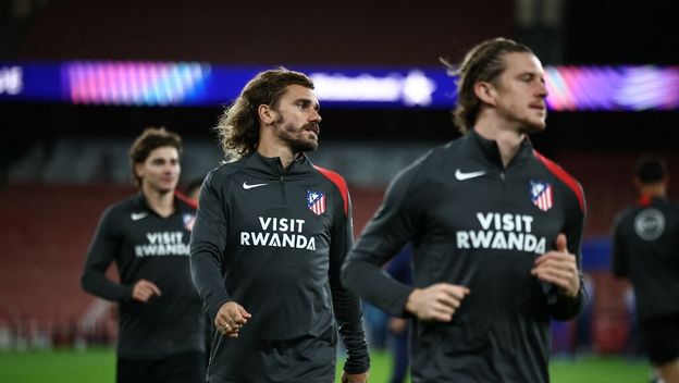 Igrači Atletico Madrida na treningu