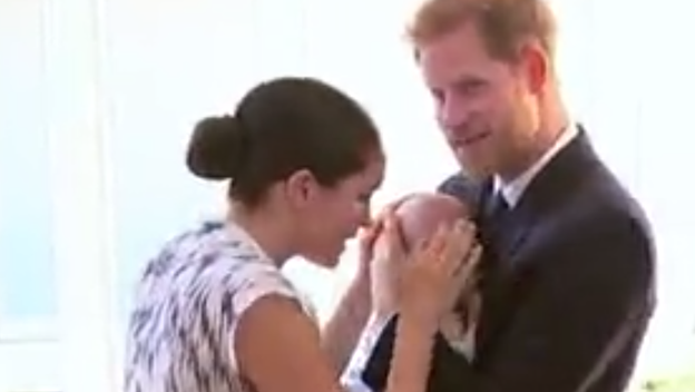 Meghan Markle, princ Harry i Archie (Foto: Screenshot)