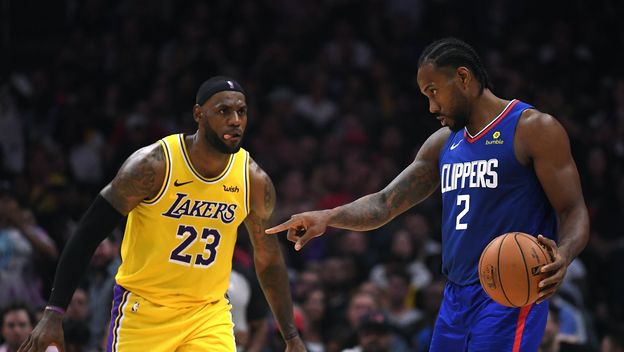 Kawhi i Lebron u ogledu (Foto: AFP)
