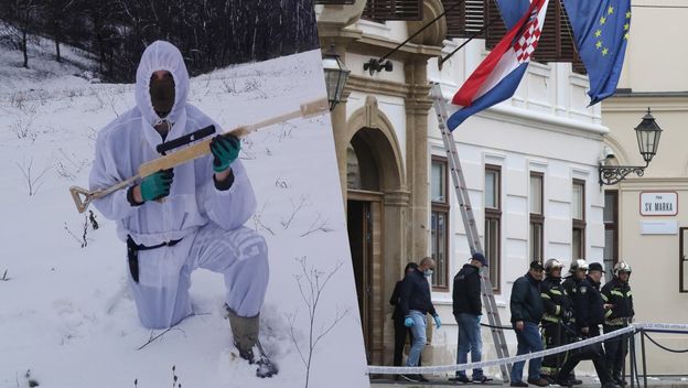 Napadač na policajca pred Vladom