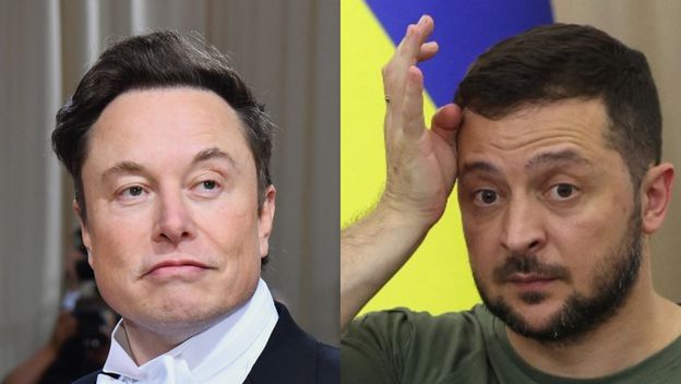 Elon Musk, Volodimir Zelenski