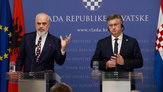Albanski premijer Edi Rama i hrvatski premijer Andrej Plenković