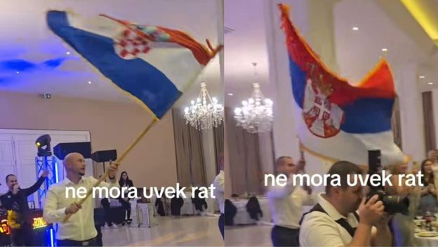 Hrvatska i srpska zastava