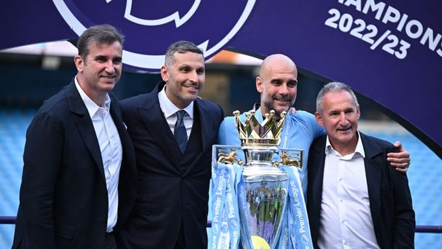 Pep Guardiola i Txiki Begiristain