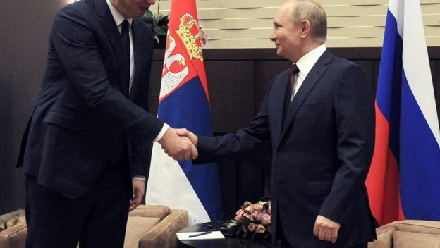 Aleksandar Vučić i Vladimir Putin