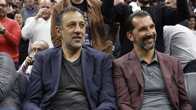 Vlade Divac i Predrag Stojaković