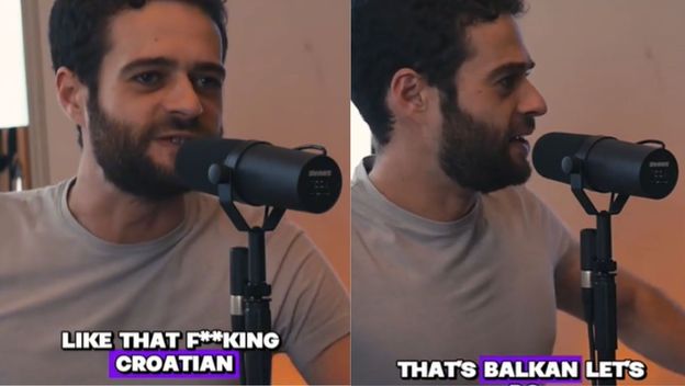 Komičar usred šale o Balkancima