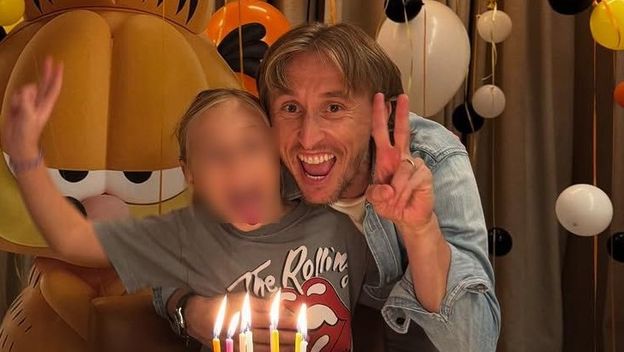 Luka Modrić i kćerkica