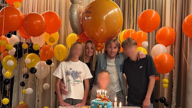 Luka Modrić s obitelji