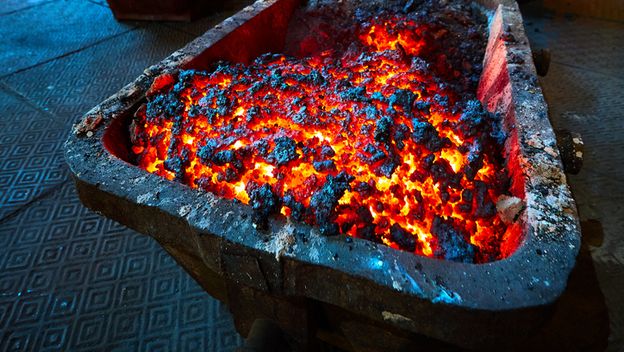 Usijana troska u talionici