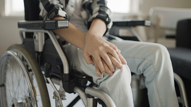 Dječak u kolicima, ilustracija