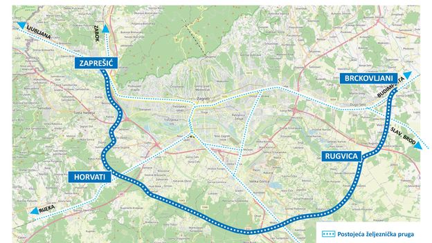 Planirana obilazna željeznička pruga