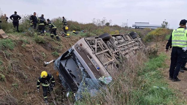 Nesreća autobusa kod Sremske Mitrovice