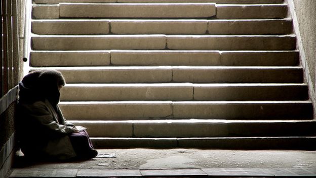 Beskućnik, ilustracija