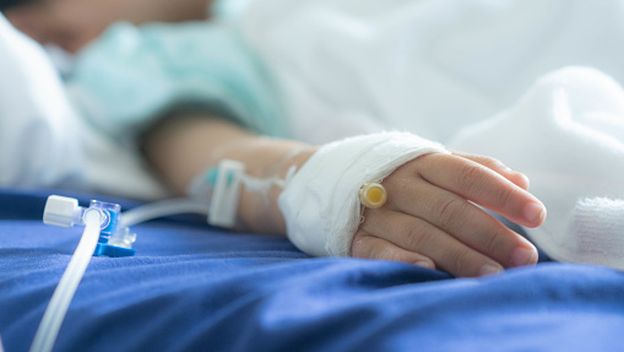 Dijete u bolnici, ilustracija