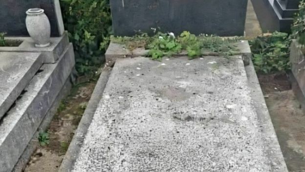 Slika oglasa za prodaju grobnog mjesta s pogreškom u pisanju