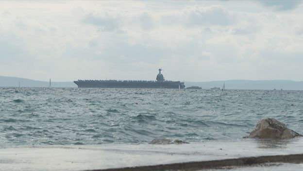 Gerald R. Ford uplovio u Split