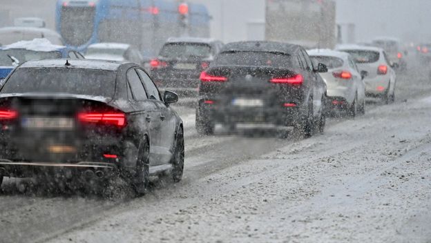 Vožnja po snijegu, ilustracija