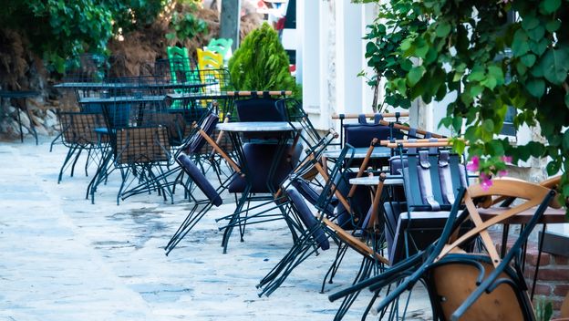 Ilustracija; Terasa restorana