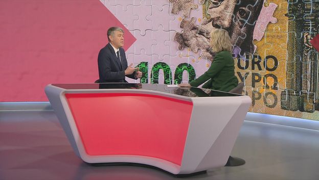 Boris Lalovac i Sabina Tandara Knezović, reporterka Dnevnika Nove TV