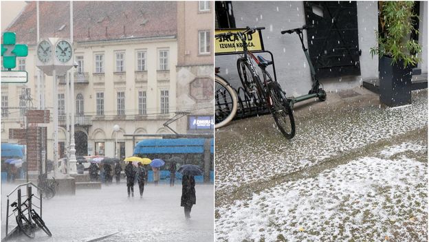 Tuča u Zagrebu