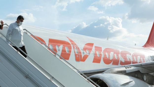 Maduro izlazi iz aviona