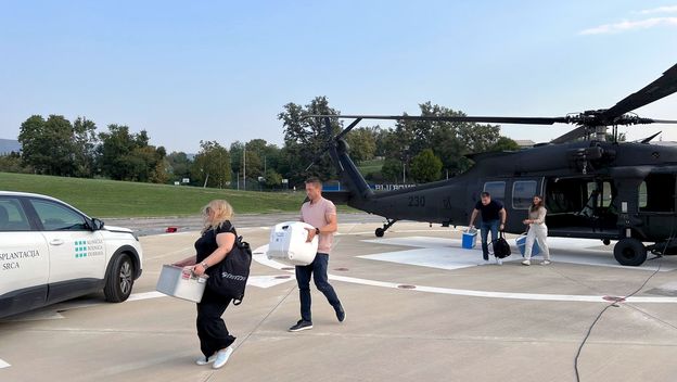 Helikopterom Black Hawk prevezeno srce za transplantaciju iz Zadra u Zagreb