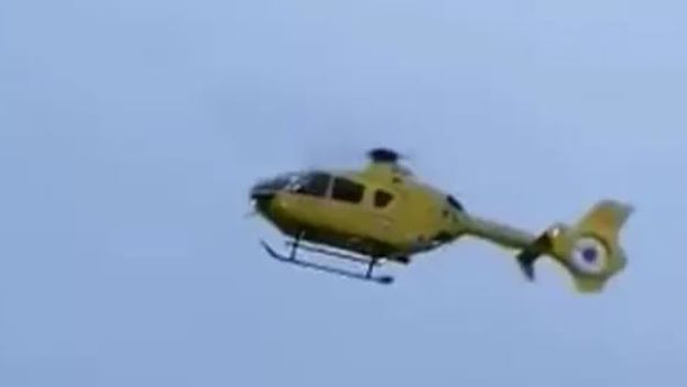 Helikopter prevozi ozlijeđeno dijete