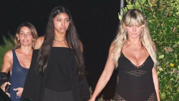 Lou Samuel i Heidi Klum