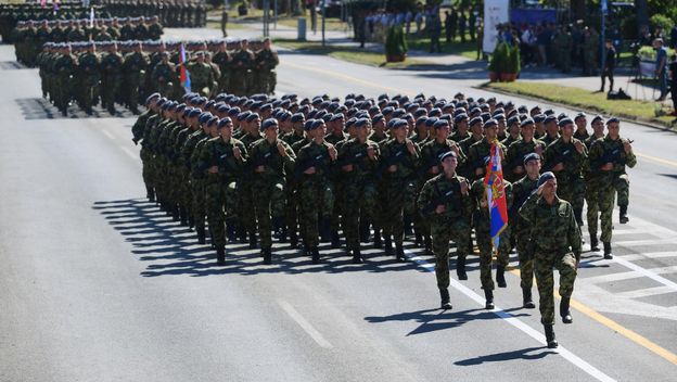Generalna proba vojne parade u Beogradu - 1
