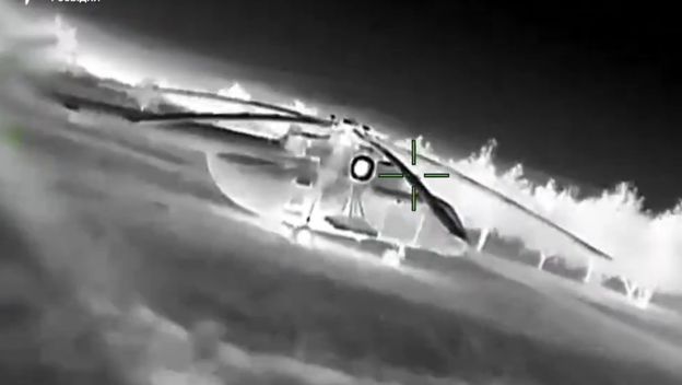 Snimka ukrajinskog napada na ruski helikopter