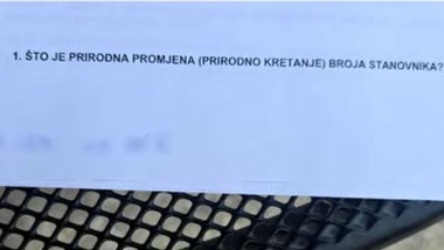 Odgovor učenika na pitanje