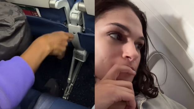 Zabrinuta putnica Olivia i neuredna suputnica