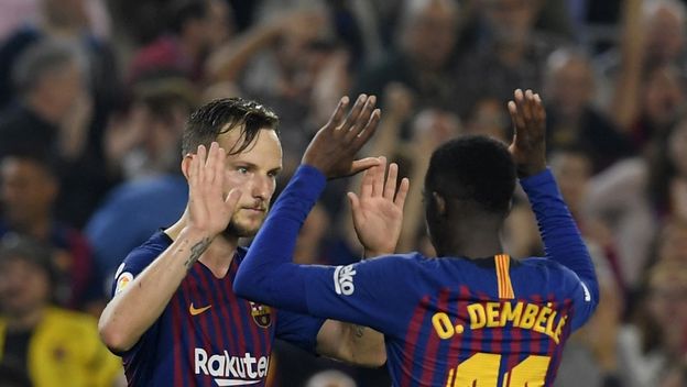 Ivan Rakitić i Ousmane Dembele