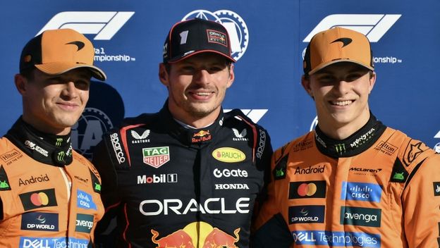 Norris, Verstappen, Piastri