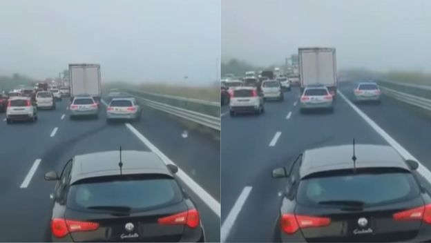 Vozila u koloni na autocesti