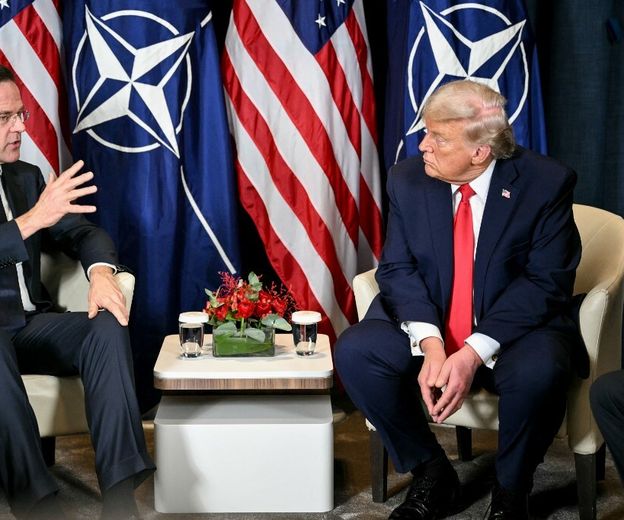 Mark Rutte i Donald Trump