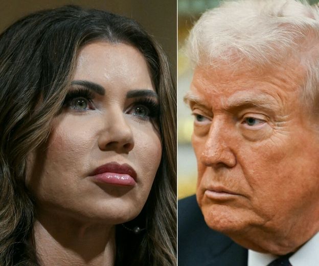 Kristi Noem i Donald Trump