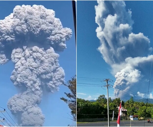 Erupcija vulkana Mount Dukono