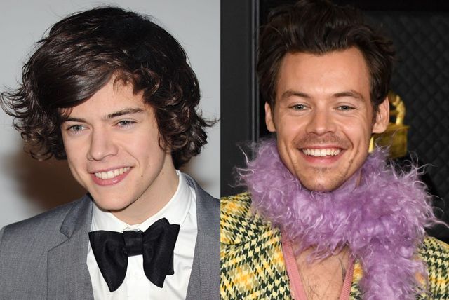 Harry Styles 2012. i 2022. godine