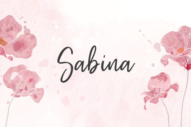 Sabina, Imendan