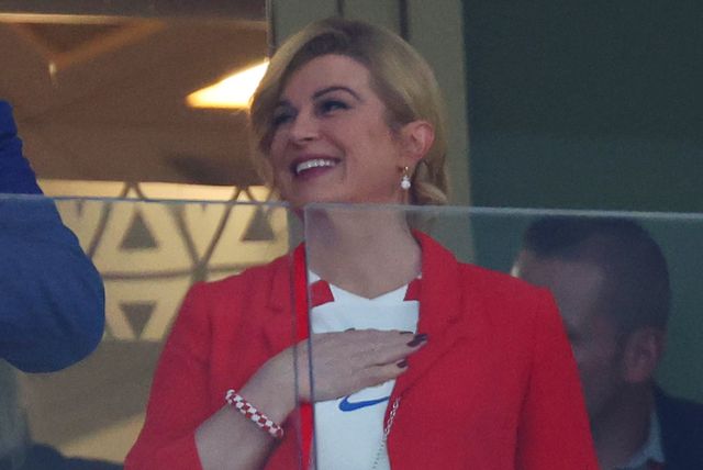Kolinda Grabar-Kitarović na utakmici između Hrvatske i Argentine