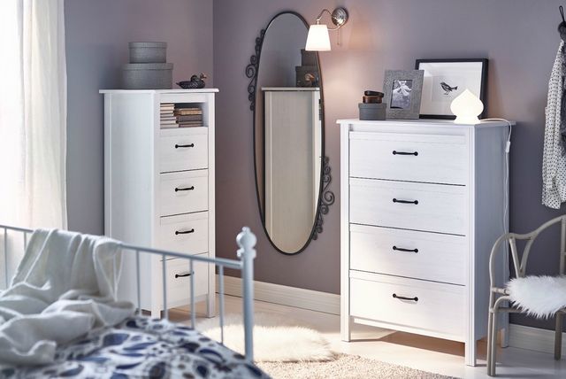 Ukrasite spavaću sobu IKEA komodom
