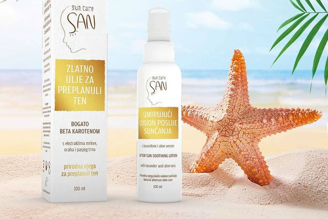 SAN SUN CARE proizvodi za njegu kože prije i poslije sunčanja