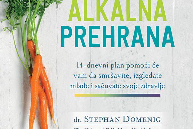 Naslovnica knjige \'Alkalna prehrana\' autora dr. Stephana Domeniga