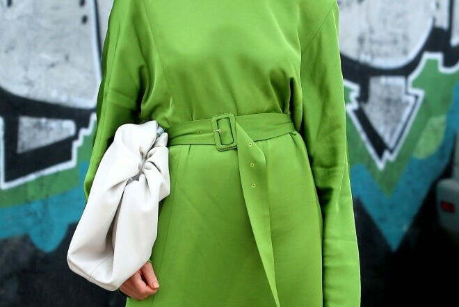 Zelena haljina u street style izdanju