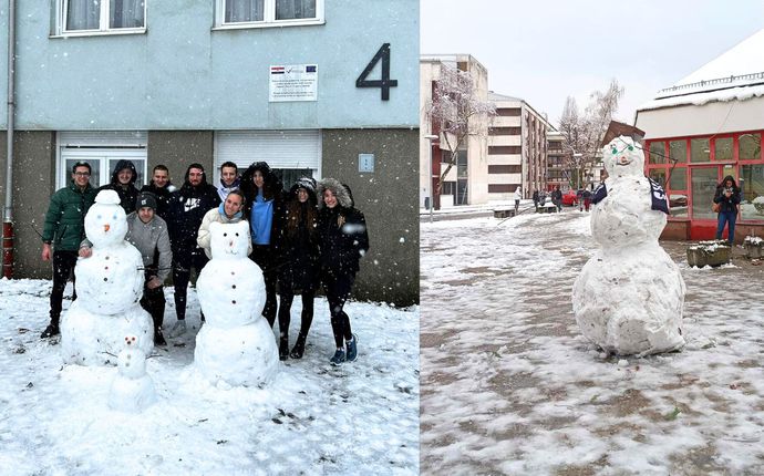 Snježne aktivnosti u zagrebačkim studentskim domovima