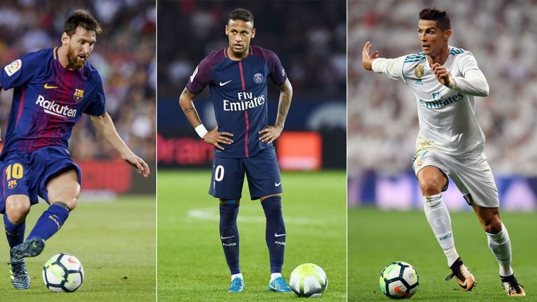 Lionel Messi, Neymar i Cristiano Ronaldo